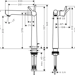 HansGrohe Talis S za lavabo 250 72115000