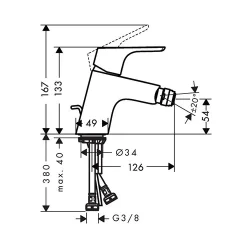 HansGrohe Focus za bide 31920000