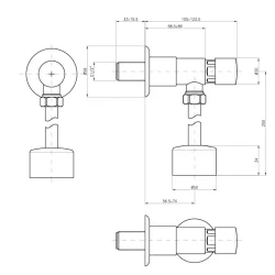 Herz Push P31 Ek ventil za pisoar UH00031