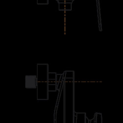 Herz Zen Black U40B za tuš kadu UH00430B