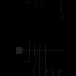 Herz Zen Black U40B za tuš kadu UH00430B