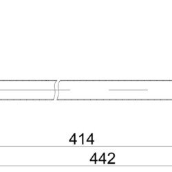 Herz Ruža izliv Zidni 414mm UH12208
