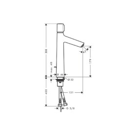 HansGrohe Talis S Select za lavabo 190 72044000