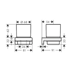 HansGrohe Držač za čašu 41749000