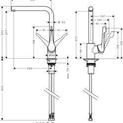 HansGrohe Cento za sudoperu L 14802000