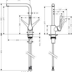 HansGrohe Cento za sudoperu L 14802000