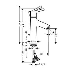 HansGrohe Talis S za lavabo 100 72020000