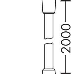 HansGrohe Tus crevo Isiflex 2.00m 28274000