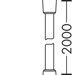 HansGrohe Tus crevo Isiflex 2.00m 28274000