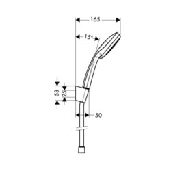 HansGrohe Tuš ručica set Croma Select E 1F bela 27592000