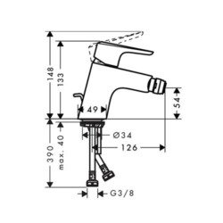 HansGrohe Ecos za bide 14082000