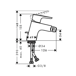 HansGrohe Ecos za bide 14082000