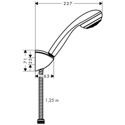HansGrohe Tuš ručica set Crometta 85 1F 27576000