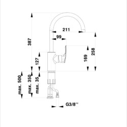 Herz Elit E20 za sudoperu niskopritisna sa ek ventilima UH01101