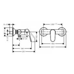 HansGrohe Focus za tuš kadu 31976000