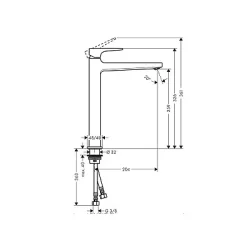HansGrohe Metropol za lavabo 260 sa podsklopom 32512000