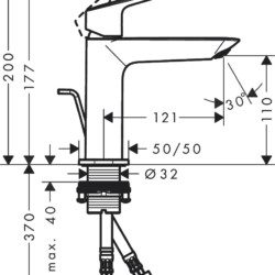 HansGrohe Logis Fine za lavabo 110 sa podsklopom 71251000