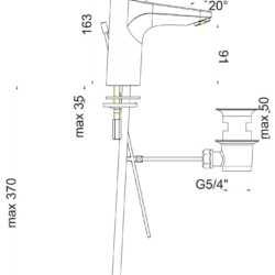 Herz Infinity I12 za lavabo sa nadsklopom UH00012