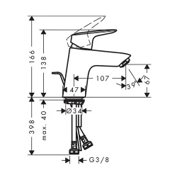 HansGrohe Logis za lavabo 70 71070000