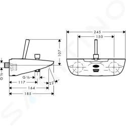 HansGrohe Pura Vida za kadu bela 15472400