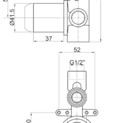 Herz Ugradno Telo f35 sa prebacivačem crno UH00368B
