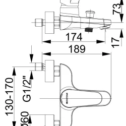 Herz Infinity I30 za kadu UH00301