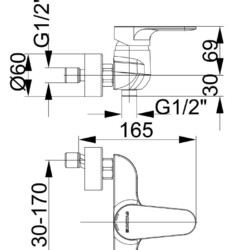 Herz Infinity I40 za tuš kadu UH00401