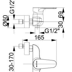 Herz Infinity I40 za tuš kadu UH00401