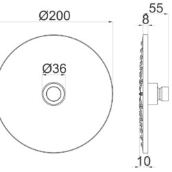 Herz Ruža A10 F200 Mesing UH12104