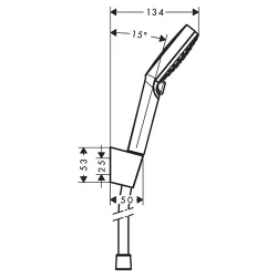 HansGrohe Tuš ručica set Crometta Porter 2F bela 26692400