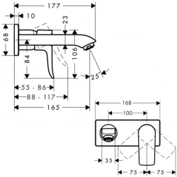 HansGrohe Metris maska za lavabo 31085000