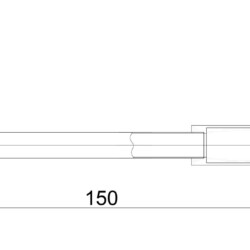 Herz Ruža izliv Plafonski 150mm UH12209