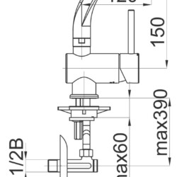 Herz Fresh F12 za lavabo sa ek ventilima UH00044