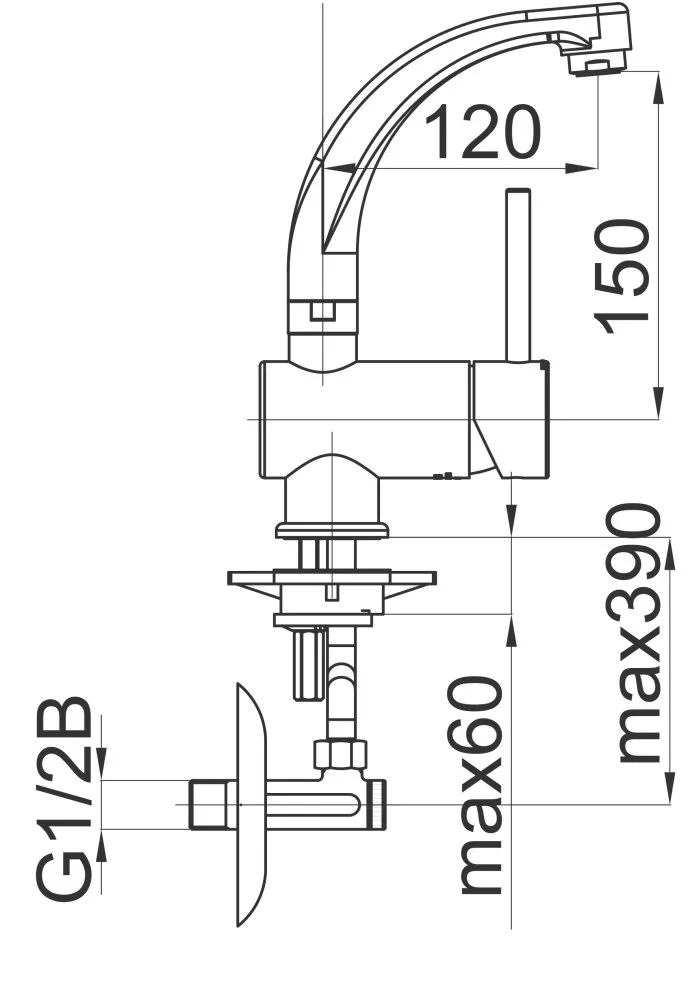 Herz Fresh F12 za lavabo sa ek ventilima UH00044