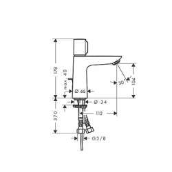 HansGrohe Talis E Select za lavabo 100 71750000