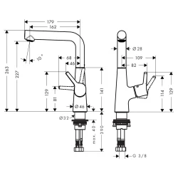 HansGrohe Talis S za lavabo 210 72105000