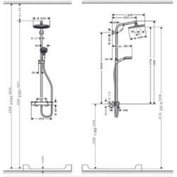 HansGrohe Crometa Tuš set S 240 1F hrom 27267000