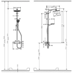HansGrohe Crometa Tuš set S 240 1F hrom 27267000