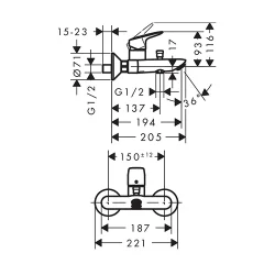 HansGrohe My Cube za kadu 71241000