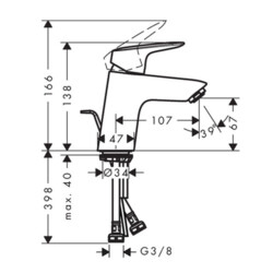 HansGrohe My Cube za lavabo M 71010000