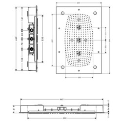 HansGrohe Tuš ruža sa izlivom Raindance Rainmaker Air 68x46 3F 28418000