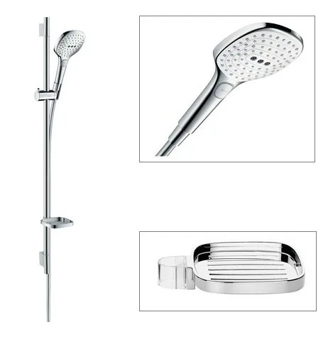 HansGrohe Klizna šipka set Raindance Select E 120 3F 90cm tuš ručica bela 26621400