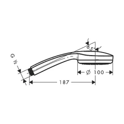 HansGrohe Tuš ruciča Croma 100 1F 28580000