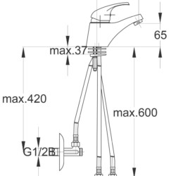Herz Simpaty S10 za lavabo niskopritisna sa ek ventilima UH01081