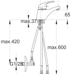 Herz Simpaty S10 za lavabo niskopritisna sa ek ventilima UH01081