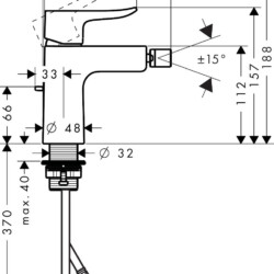 HansGrohe Metris za bide 31280000