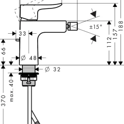 HansGrohe Metris za bide 31280000
