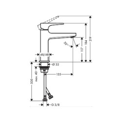 HansGrohe Metropol za lavabo 110 sa podsklopom 32507000