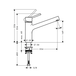 HansGrohe Talis S za sudoperu 170 32851000
