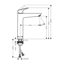 HansGrohe My Cube za lavabo XL 71012000